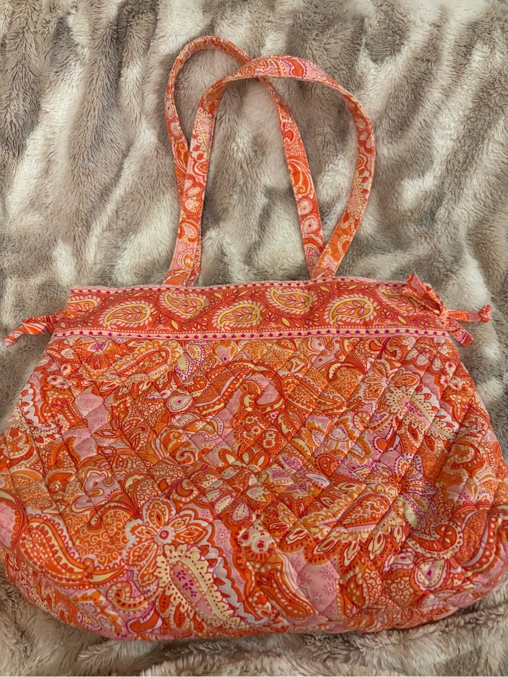Vera Bradley Sherbet Paisley Shoulder Tote Bag- 💕20 years old!